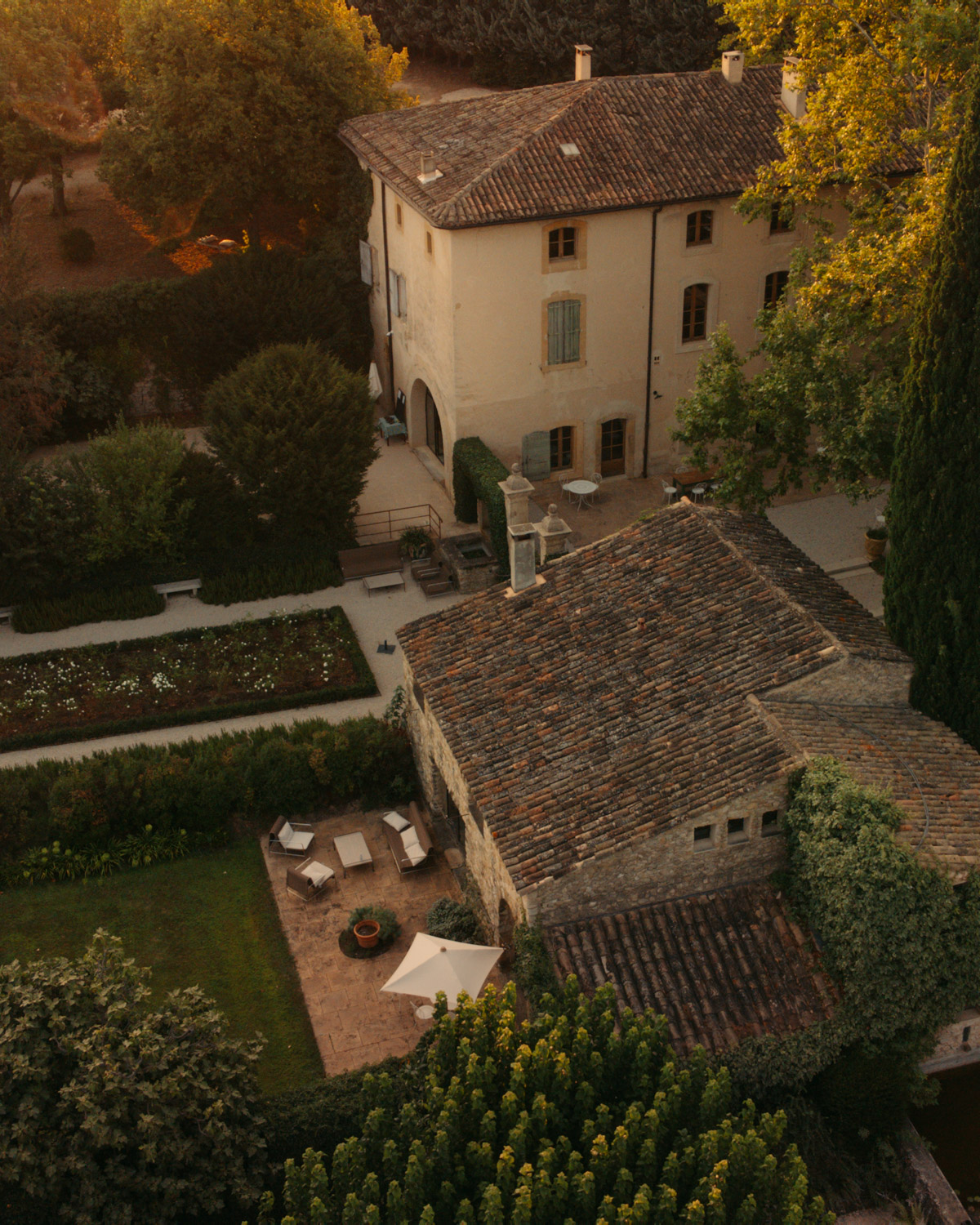 vue drone le galinier lourmarin