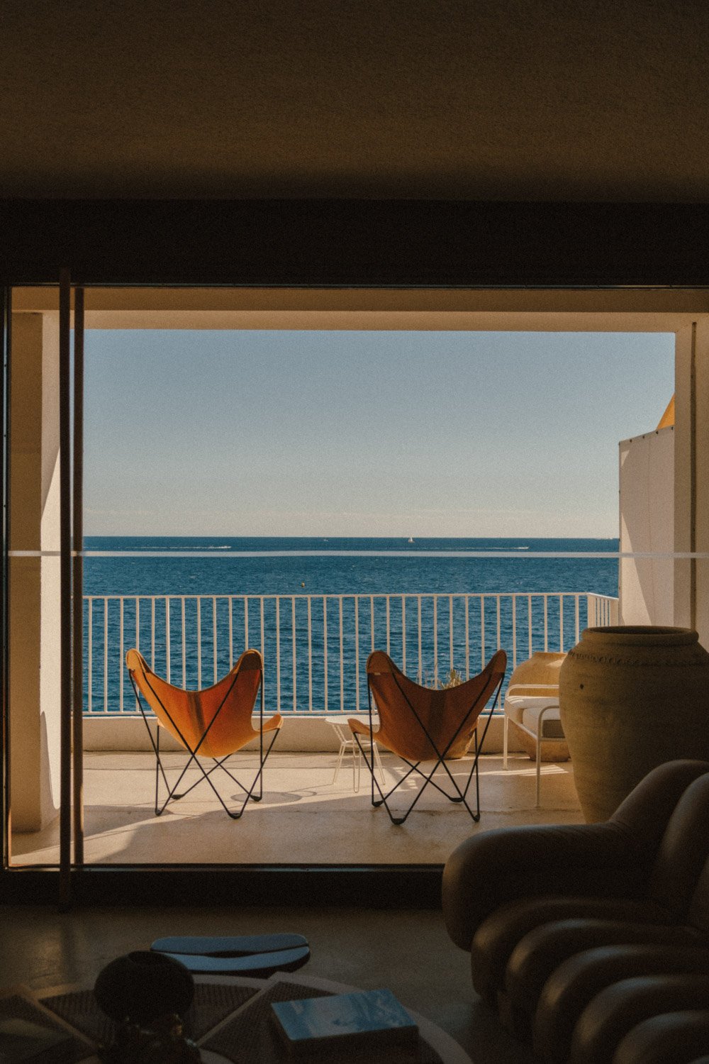 vue mer depuis le balcon aux roches rouges