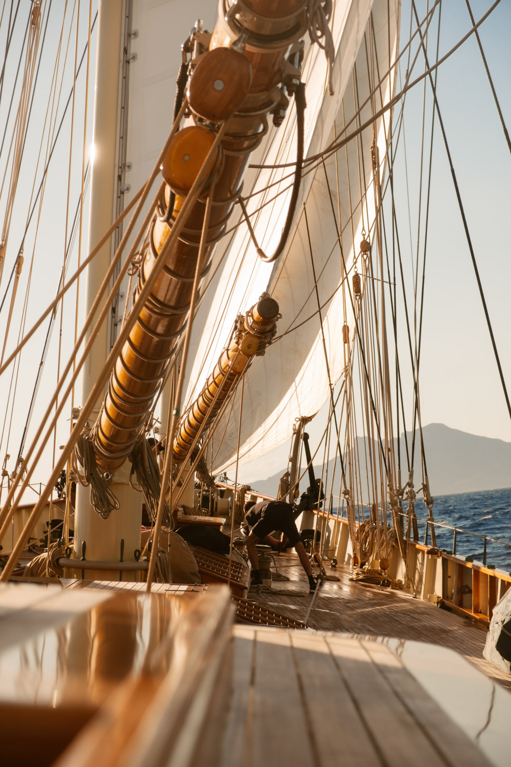 sailing in the mediterranean aboard the atlantic schooner