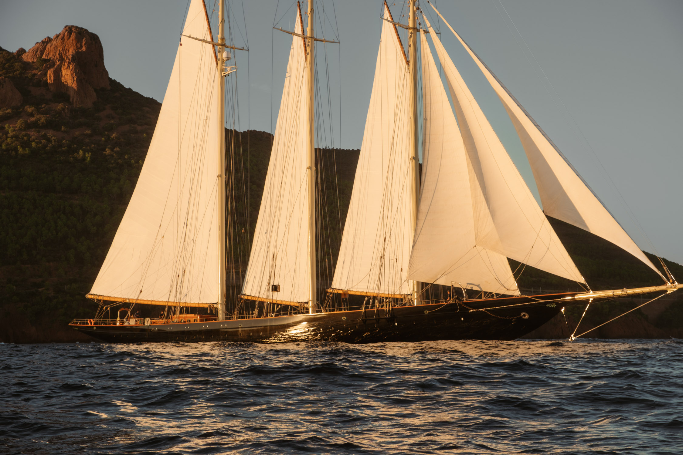 atlantic schooner at full sail